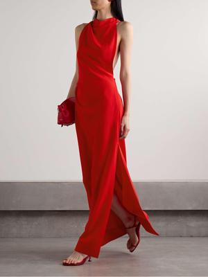 PROENZA SCHOULER Twisted open-back crepe gown - recommended by Débora  Rosa