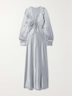 CHRISTOPHER ESBER Triquetra cutout silk-satin maxi dress - recommended by Débora  Rosa