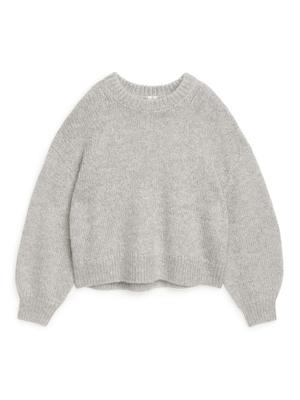 Mohair Blend Jumper - Grey - recommended by Andrea Badendyck