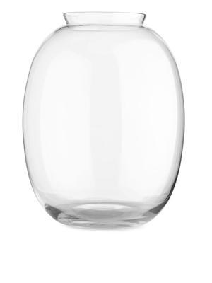 Delicate Glass Vase 25 cm - White - recommended by Inredningshjälpen