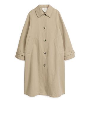 Cotton Linen Coat - Beige - recommended by Alice