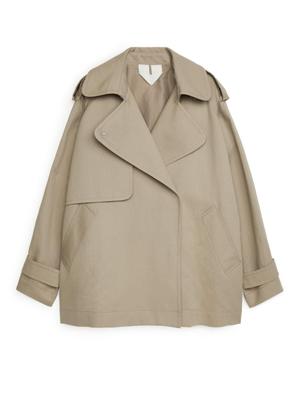 Short Trench Coat - Beige - recommended by Andrea Badendyck