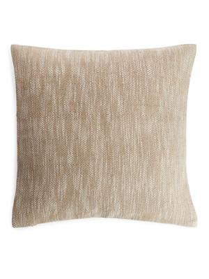 Cotton Blend Cushion Cover 50 x 50 cm - Beige - recommended by Inredningshjälpen